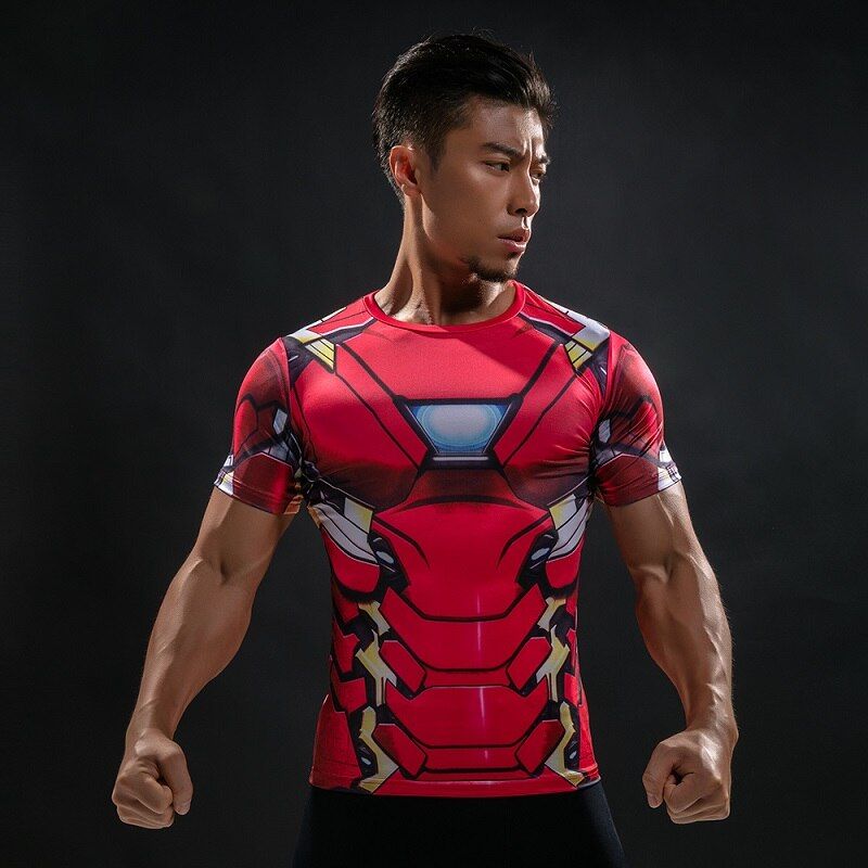 Summer Comics Fashion T Shirt Men 3D Printed Compression Men T-Shirt Cosplay Costume Brand Short Sleeve Shirt Tops Tees