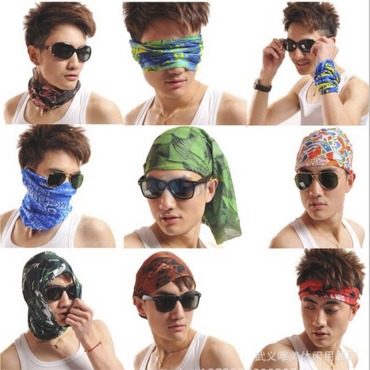 Face Tubular Seamless Magic Scarf Cycling Bandana Women Male Outdoor Sports Camouflage Designer buffed Scarpa sportive -Random Color