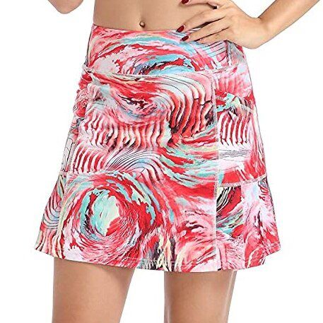 Yoga Skirts Women Golf Skort Tennis Running Workout Skort Two Layers High Waist Sport Dress with Pocket Plus Size Female Skirts
