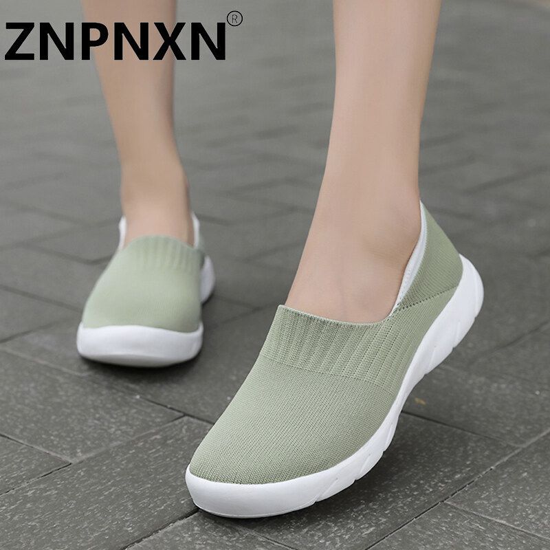 ZNPNXN Korean Flat Loafers For Women Sports Leisure Non-Slip Loafers