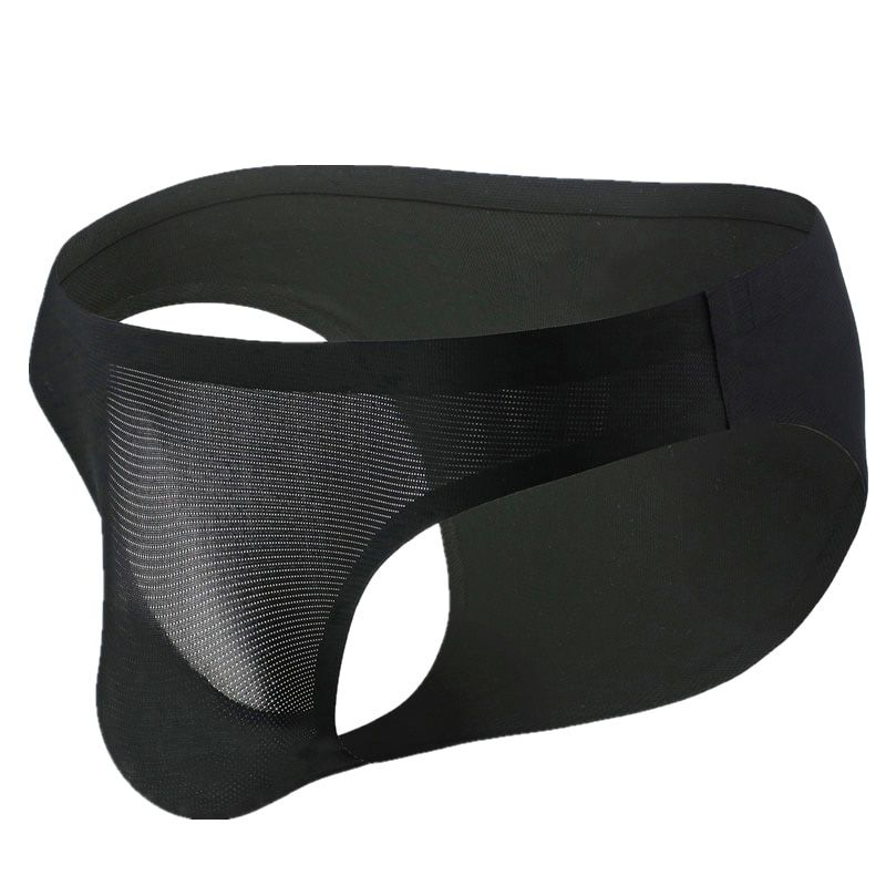 Sexy Men Briefs Seamless Breathable Male Panties Ice Silk Mesh Ropa Interior Hombre Slip Gay Calzoncillos