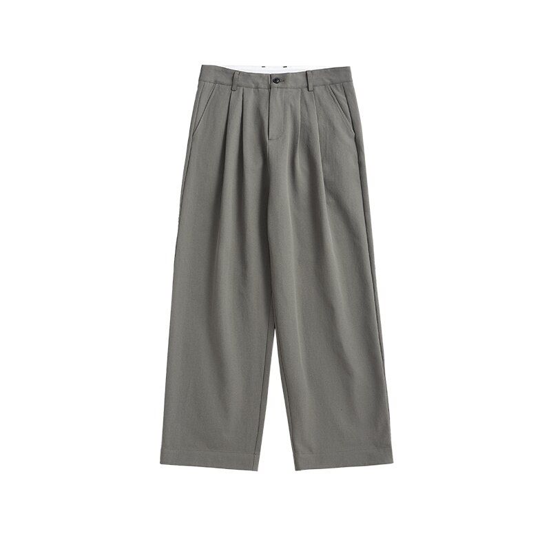 Mens Suit Pants Streetwear Spring New Harajuku Black Straight Casual Pant Men Baggy Pants Plus Size 3595S21