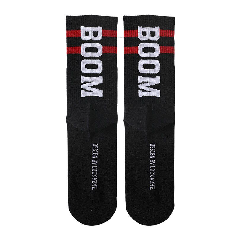 Autumn And Winter Tide Brand Tube Socks Europe And The United States Street Hip Hop Skateboard Socks Personality Sports Socks