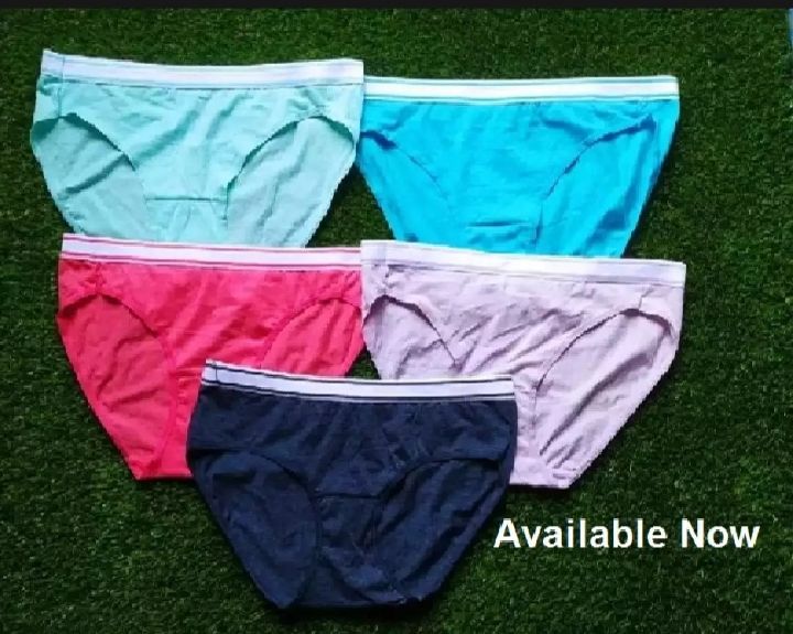 Export Quality Cotton Regular Use Underwear Panties for Girls and Women (Multi color)