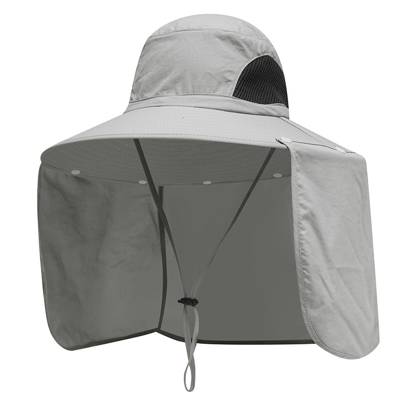 CAMOLAND 2 IN Summer UPF50+ Sun Hats Women Mens Waterproof Fishing Hat With Neck Flap Hiking Bucket Hat