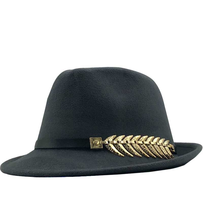 ple Wool Women Men Fedora Hat For Winter Autumn Elegant Lady Gangster Trilby Felt Homburg Church Jazz Hat 55-58CM adjustable
