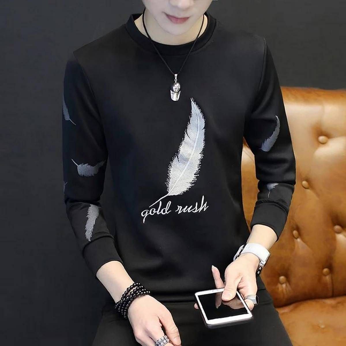Quicksilver Black Cotton Long Sleeve Tshirt For Men - T Shirt For Man - T Shirt For Man - T Shirt - T Shirt For Man
