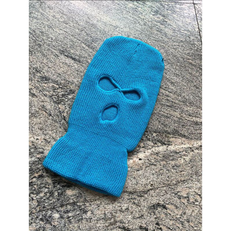 Fashion Novel Ski  Knitted Face Cover Winter Full Face  for Winter Outdoor Srts Winter Three 3 Hole Balaclava Knit Hat