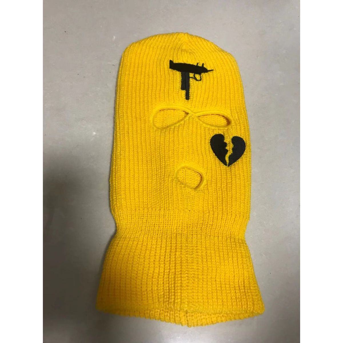 Neon Balaclava Three-hole Ski    Full Face  Winter Hat Halloween Party  Limited Embroidery