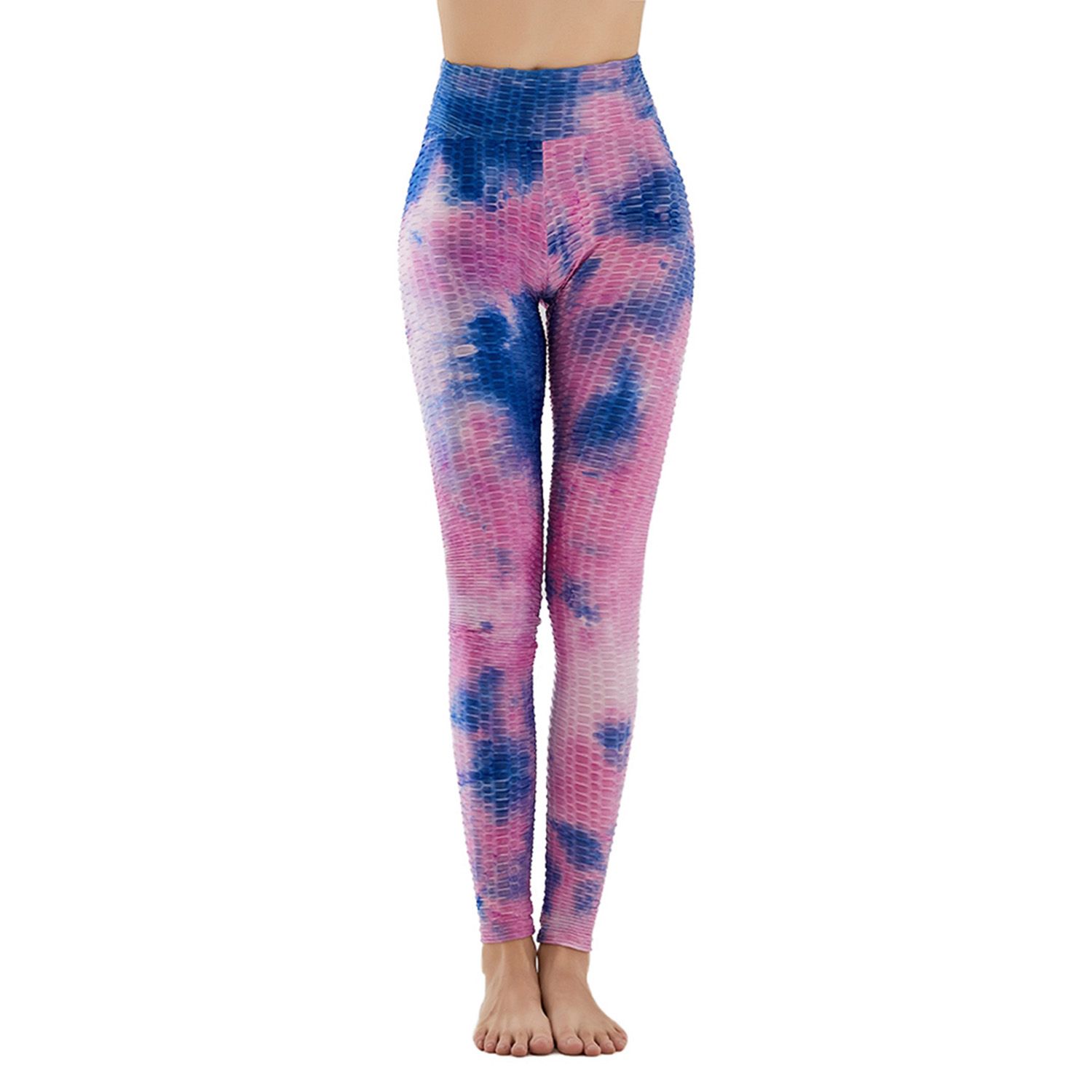 New Ladies Personalized Yoga Pants High Waist Hip Lifting Tight Sports Trousers Women Random Dyeing Rack
