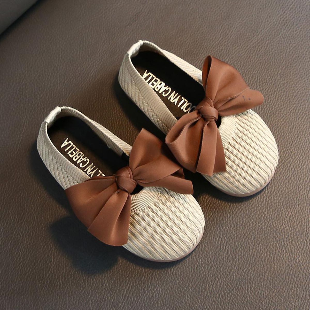 OIMG Baby Shoes Toddler Kids Baby Girls Shoes Bowkont Princess Shoes Solid Casual Shoes