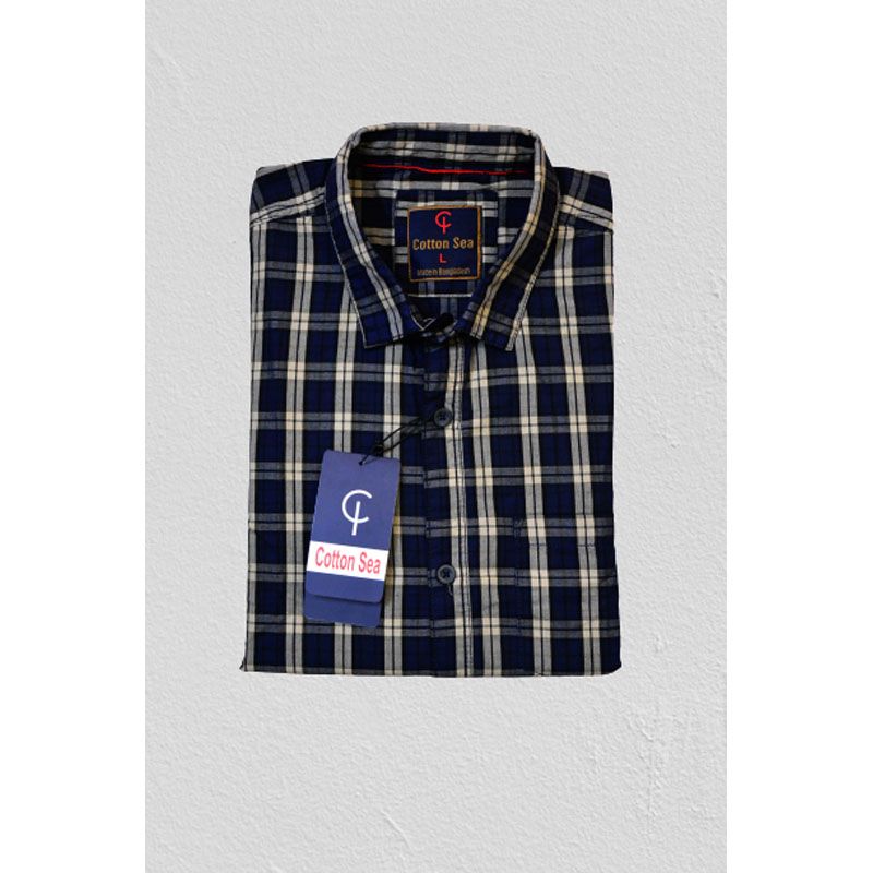 Multicolor Cotton Casual Shirt For Men