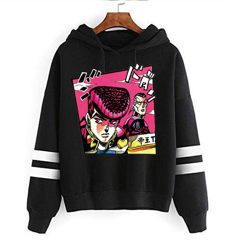 JoJo Bizarre Adventure Hoodie Japanese Anime Men/women Funny Sweatshirt Harajuku Cartoon  Hop Vintage Clothes Male Hooded