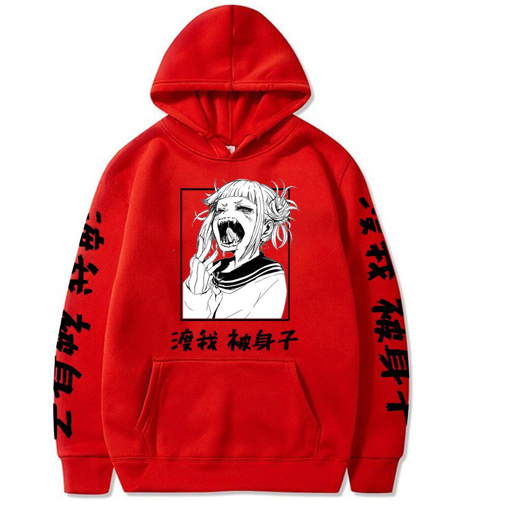Harajuku My Hero Academia Character Himiko Toga Bakugou Katsuki Uni Hoodie Anime Printed  Hop Streetwear Casual Sweatshirt