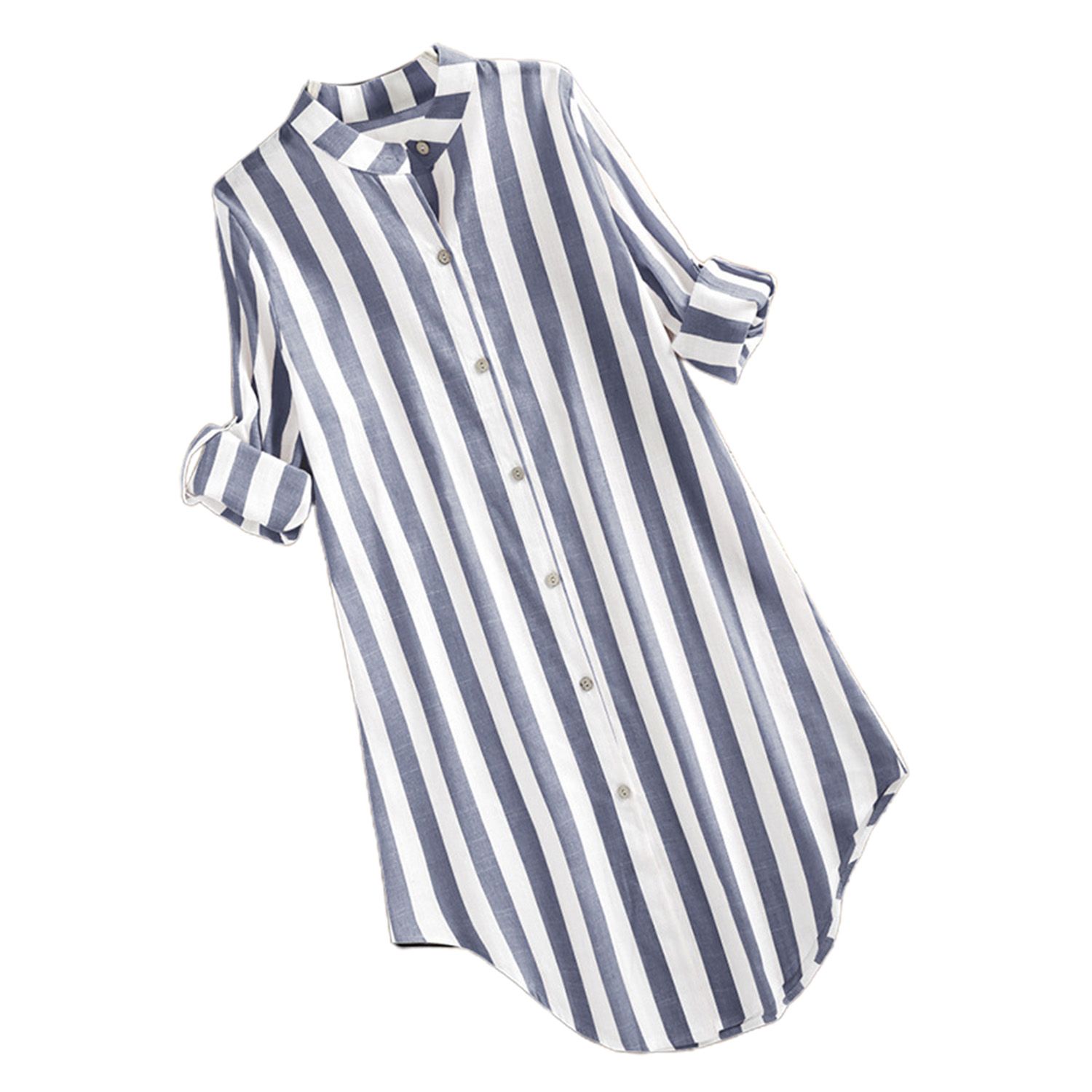 Women Top Turn-down Collar Leisure Women Top