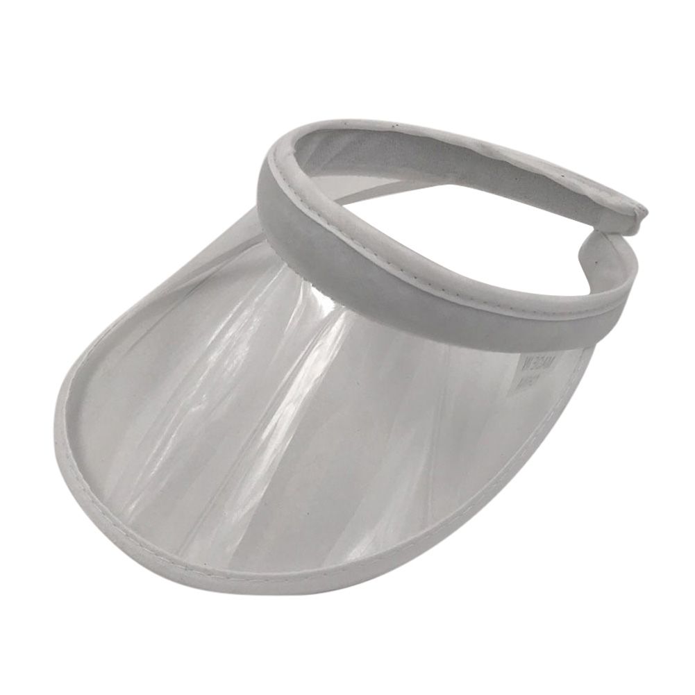Summer PVC Hat Sun Visor Topless Outdoor Sports Travel Anti-UV Breathable Cap