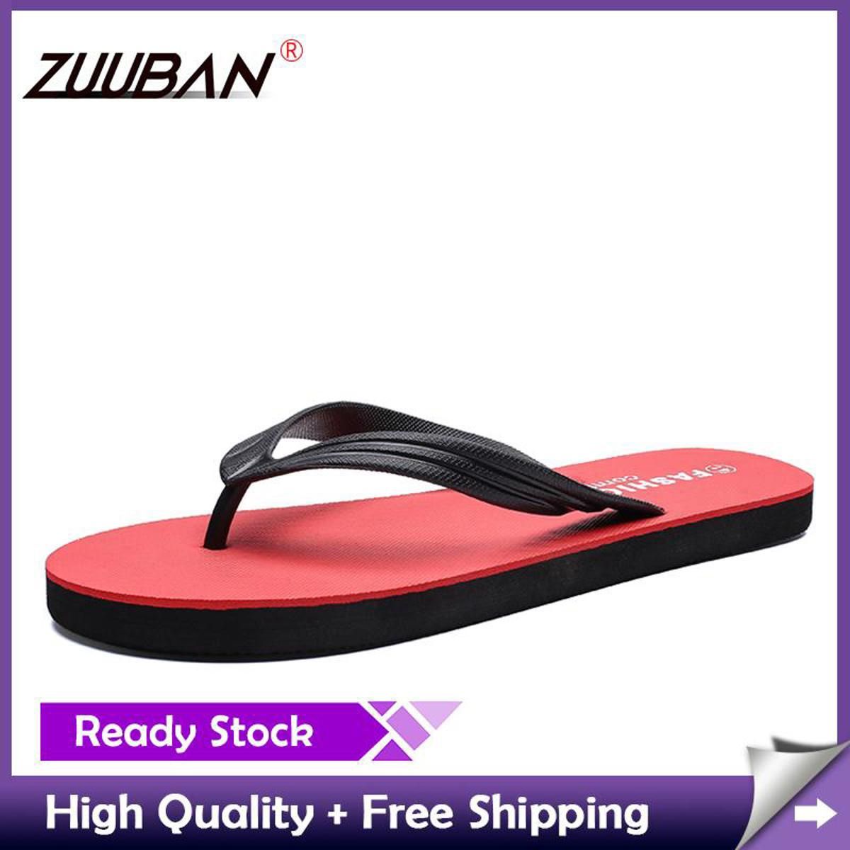 Fashion Flip Flops Men Summer Slippers Outdoor Comfort Zapatos Hombre Male Casual sandalen Black Red Grey Green
