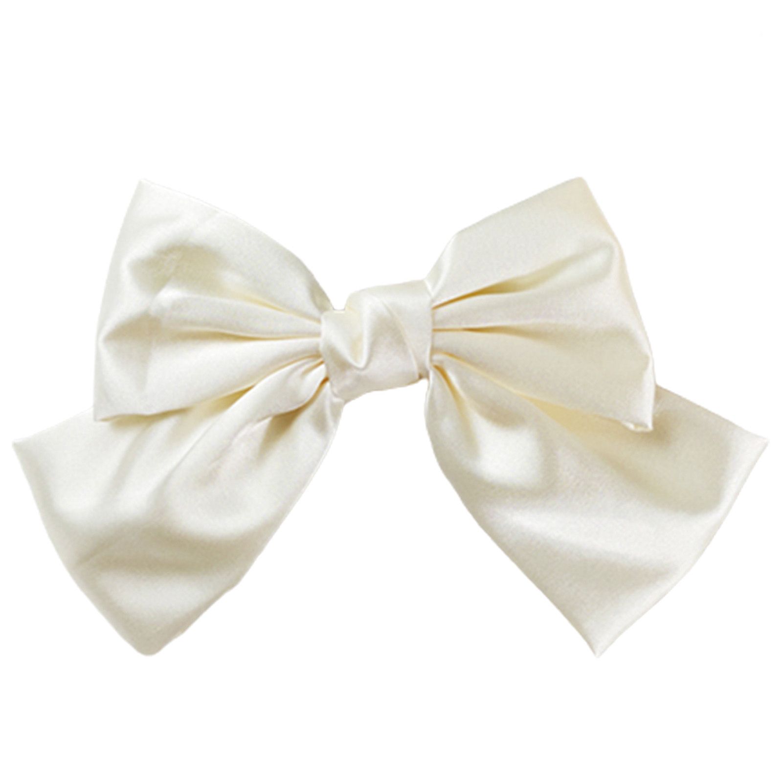 Women Fashion Solid Color Hair Clip Bowknot Hairpin Barrette Headwear Accessory