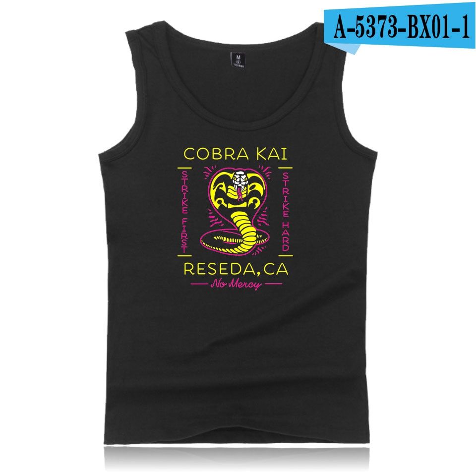 TaTops Men/women Sleeveless Cool Vests Oversize Fitness Clothing Luckyfridayf Summer Hop Cobra Kai Cotton Plus Size