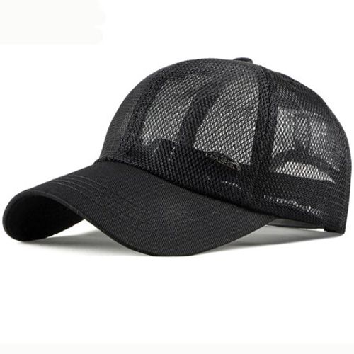 Mesh Cap Spring Summer Sun Cap for Men Women Breathable Baseball Cap Solid Adjustable Trucker Cap Men Women Sun Hat