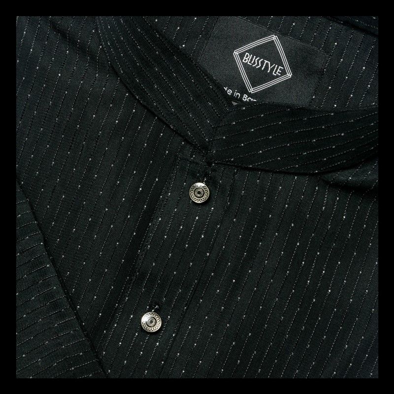 Black Textured Panjabi
