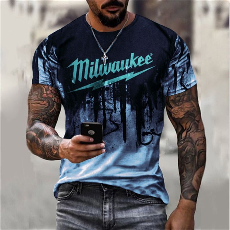 Fashion Summer Men Clothing T Shirt Hight Quality Harajuku Men's 3D Print Casual Sports Shirt O-neck Vintage Short Sleeve