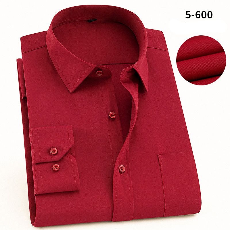 DAVYDAISY 8xl 7xl Men Shirt Long Sleeved Man Business Causal Shirts Twill White Yellow Shirt Brand Formal Shirts Soft DS275