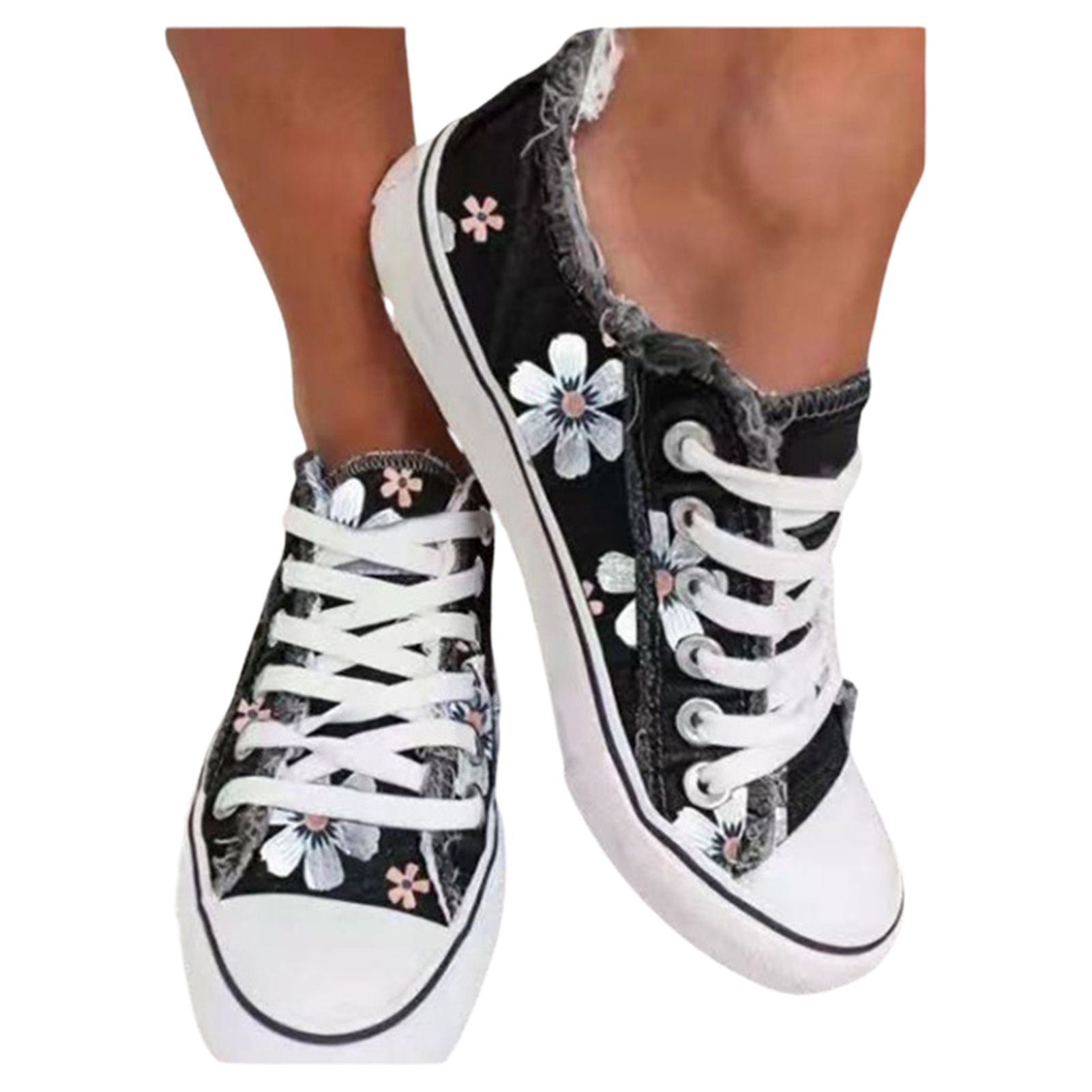 ng Shoes Anti-skid Le Up Non-Slip Canvas Shoes