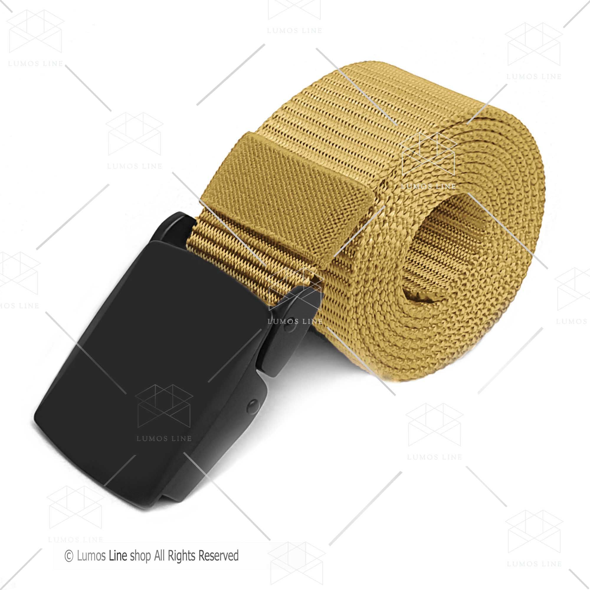 Canvas Hot Tactical Casual Matt Metal Buckle Belts Lumos Line