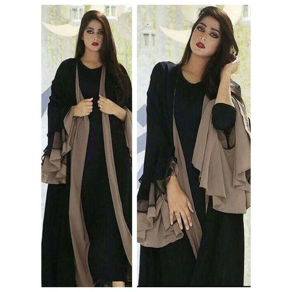 Fashionable black abaya for women