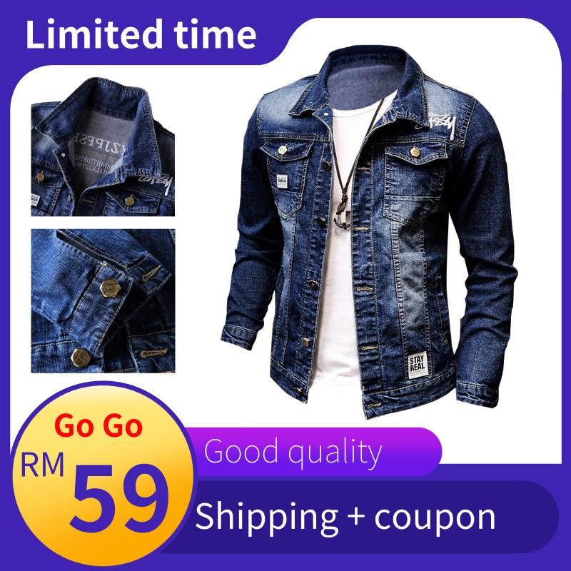 ()New Autumn Jeans Jacket For Male Korean Edition Of Young Recreational Jacket For Men In Spring Autumn