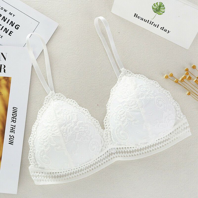 hirigin French Style Bralette Seamless Deep V Lace Girl Women Bra Wireless Thin Underwear  Lingerie Soft Bras For Women