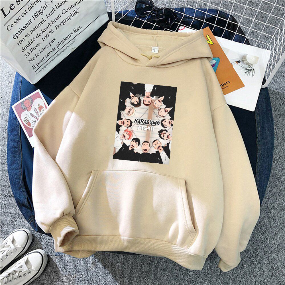 Hoodie Kageyama Tobio Haikyuu Sweatshirts Men Fashion Harajuku Men's Hoodies Big Size Streetwear Korean Warm Men's Clothing