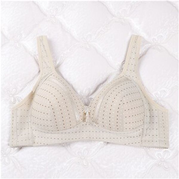 bra plus size CDE cup  underwear bra ropa interior wire free lingerie for old ladies mother lace top soft comfortable brasie