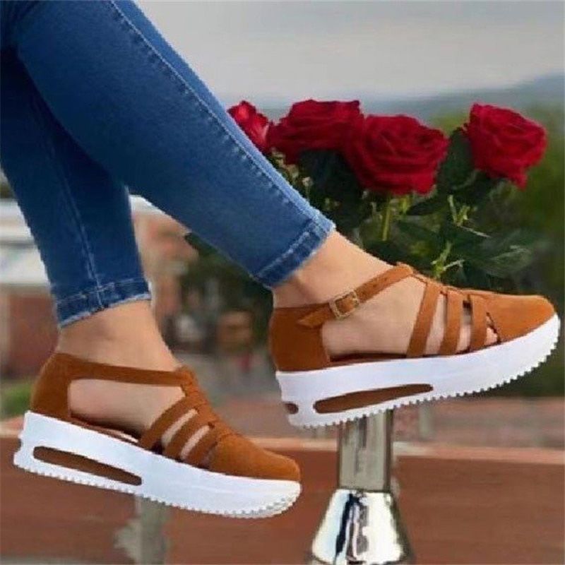 New Women's Sandals Women Shoes Summer Wedge Platform Sandals Ladies Casual Beach Flip Flops Shoes Female Heels Sandals Hot