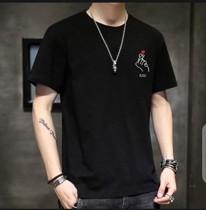 Man Short Sleeve Cotton T-Shirt