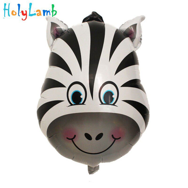 3Pcs/Lot Cute Cartoon Animal Head Aluminum Balloon Holiday Dress Up Lights Balloon Birthday Party Hat Toy