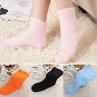Women Girl Winter Warm Thicken Coral Fleece Fluffy Solid Color Sleep Bed Socks