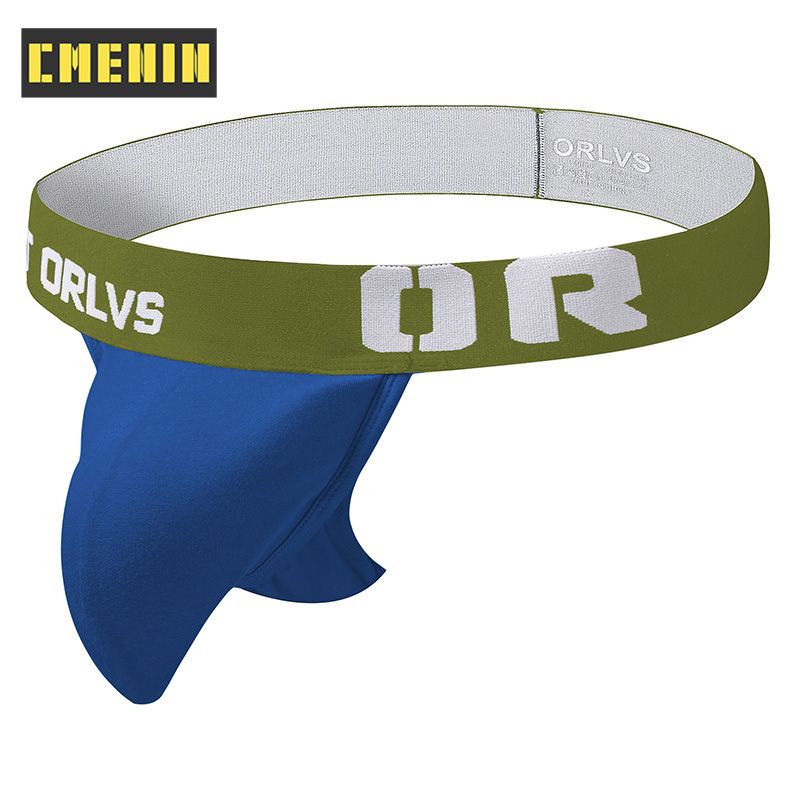 CMENIN 1pcs ORLVS (1 Pieces) Solid Ice Silk  Men Underwear thongss Mens Jockstrap  thongss And G strings CMENIN 1pcs Comfortable Splice Innerwear OR149