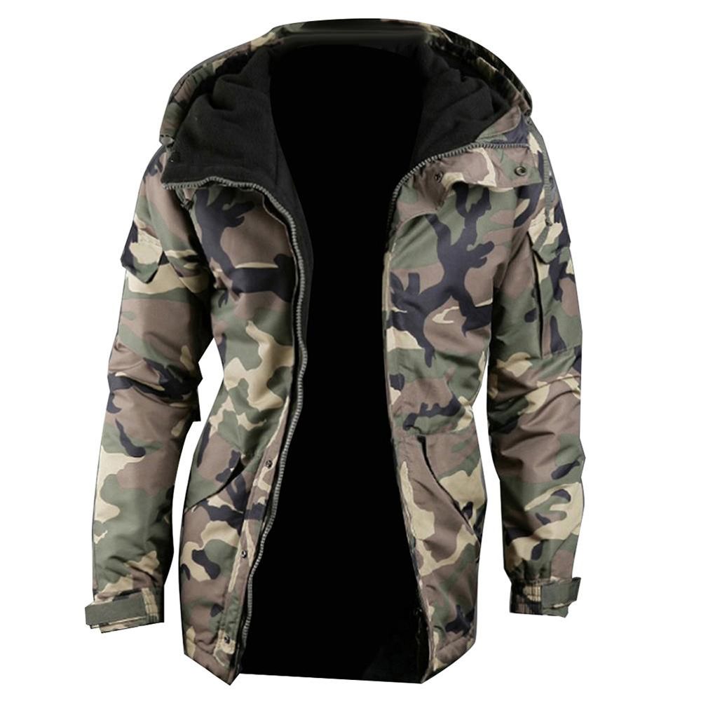 Autumn Winter Men Jacket Zipper Long Sleeve Coat