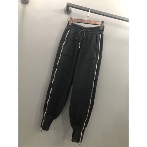 Plus Size Loose Harem Pants Zipper Sweatpants Casual Capri Leggings Fall Korean-Style Cargo Pants Women Hip Hop Trousers