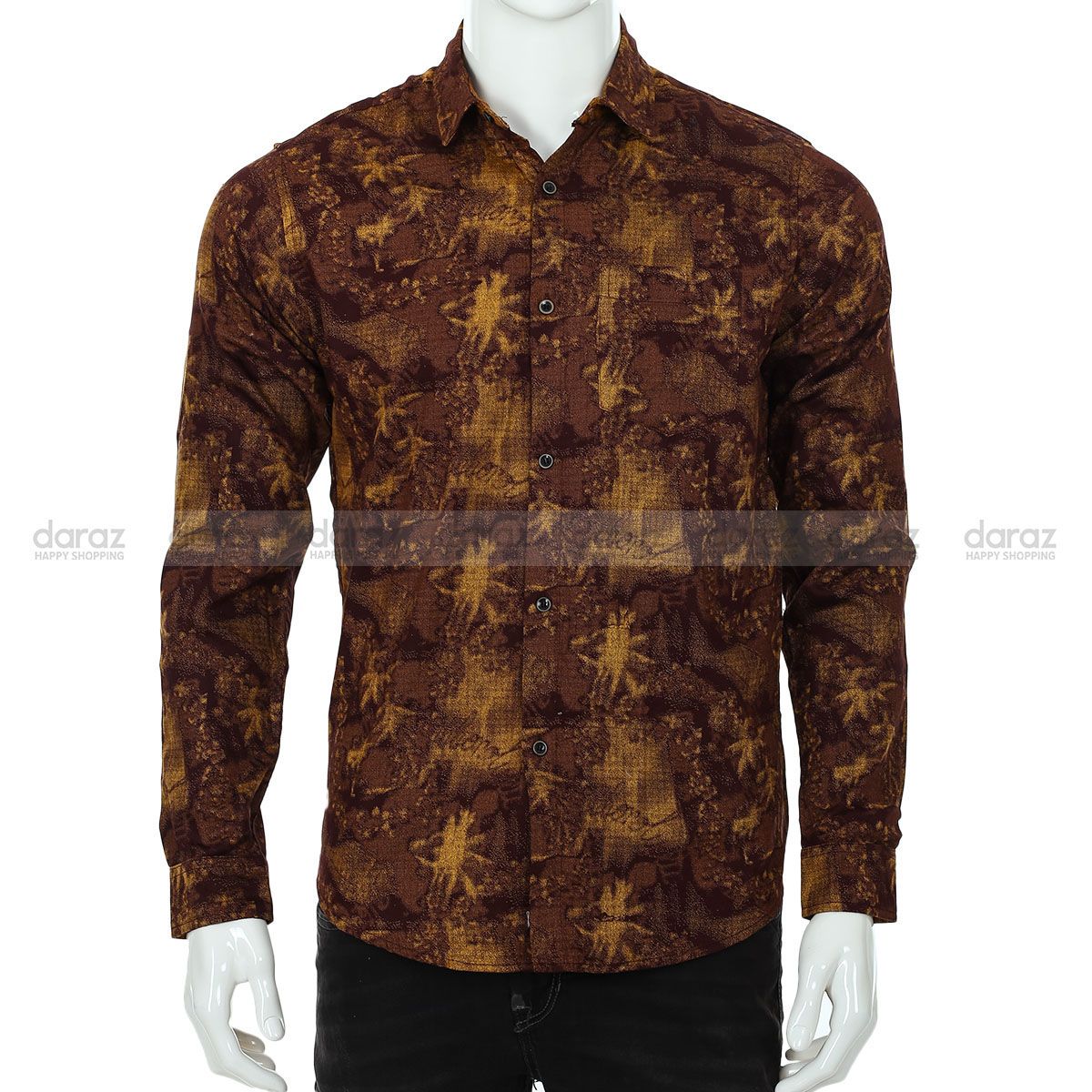 Stylish Mens Special Printed Shatton Cotton Long Sleeve Casual Shirts - Shirt For Men - Shirt For Men