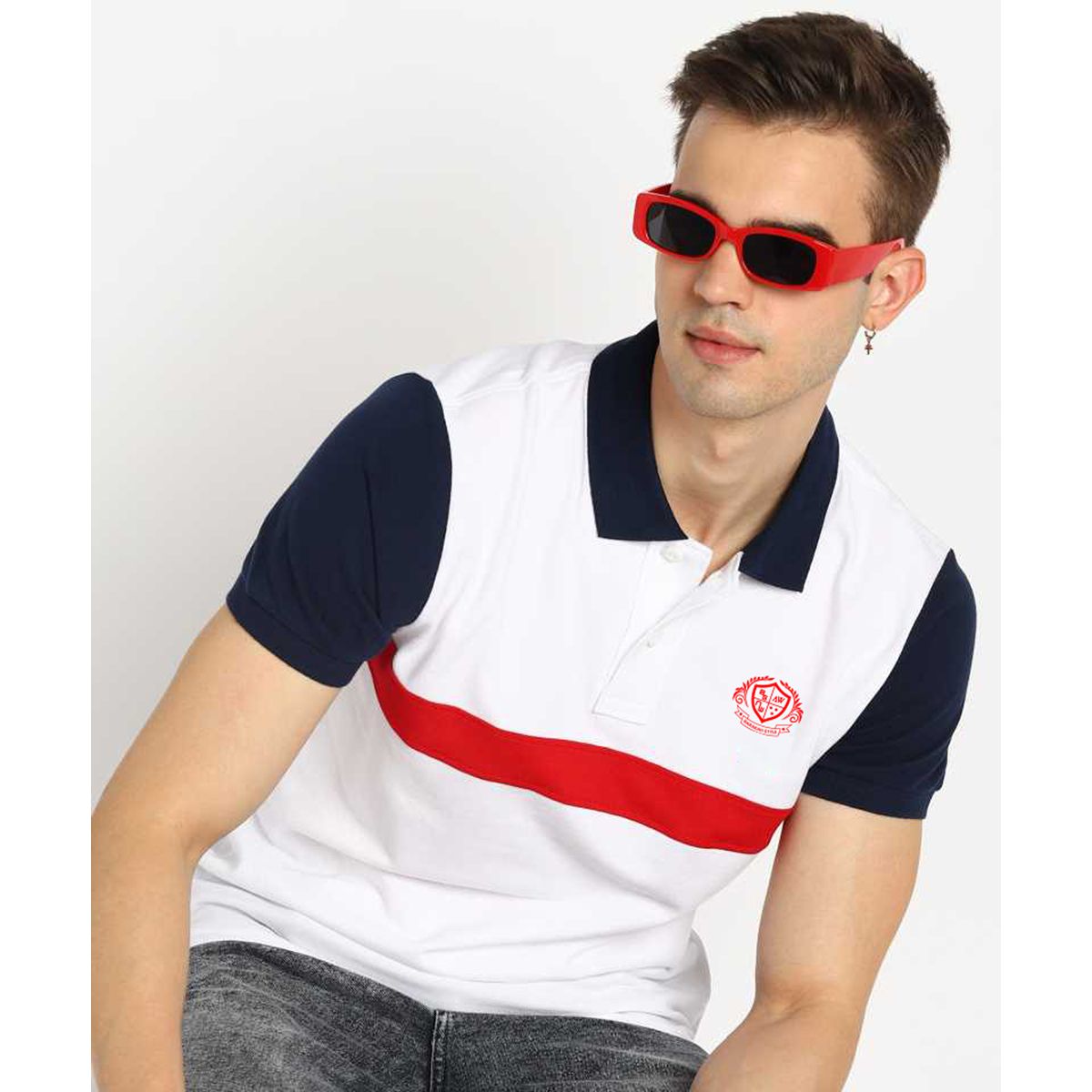 Premium Cotton Multicolor Polo T-shirt for Men