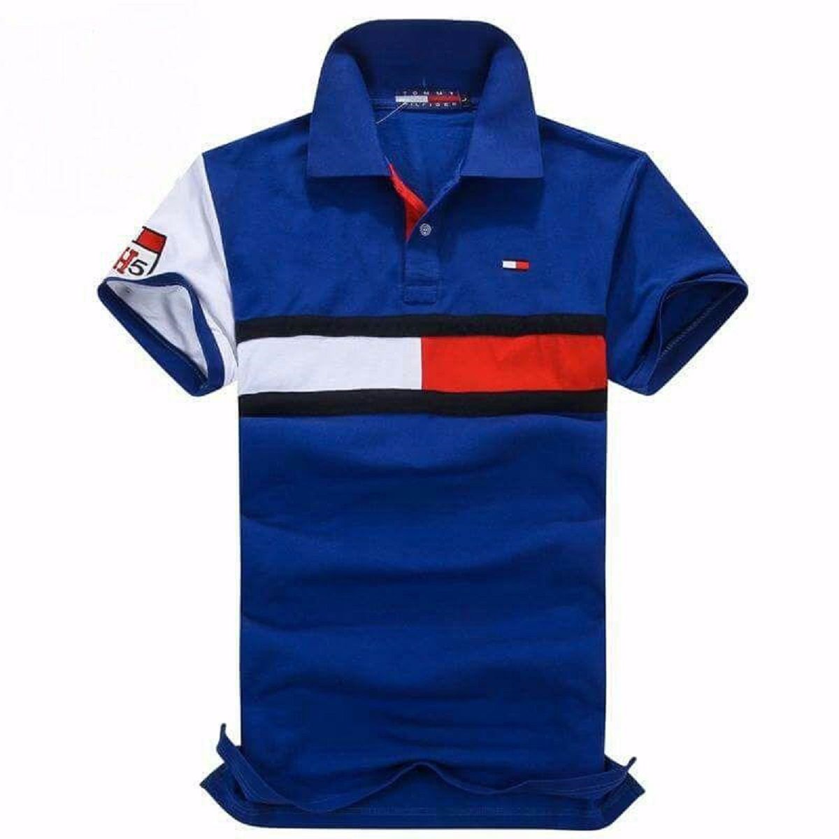 Blue  polo shirt for men--