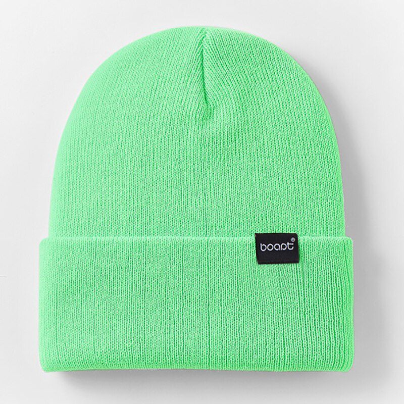 2020 Beanies Hat Solid Color Knitted Autumn Warm Men Women Multicolor Skullies Soft Elastic Colorful Cap Sport Bonnet