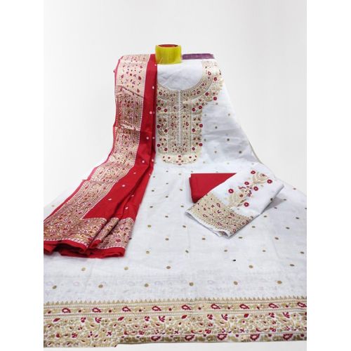 Boishakhi And Eid special Glorius Design High quality fabric, stylish design, and comfortable salwar Kamiz {Three Piece}
