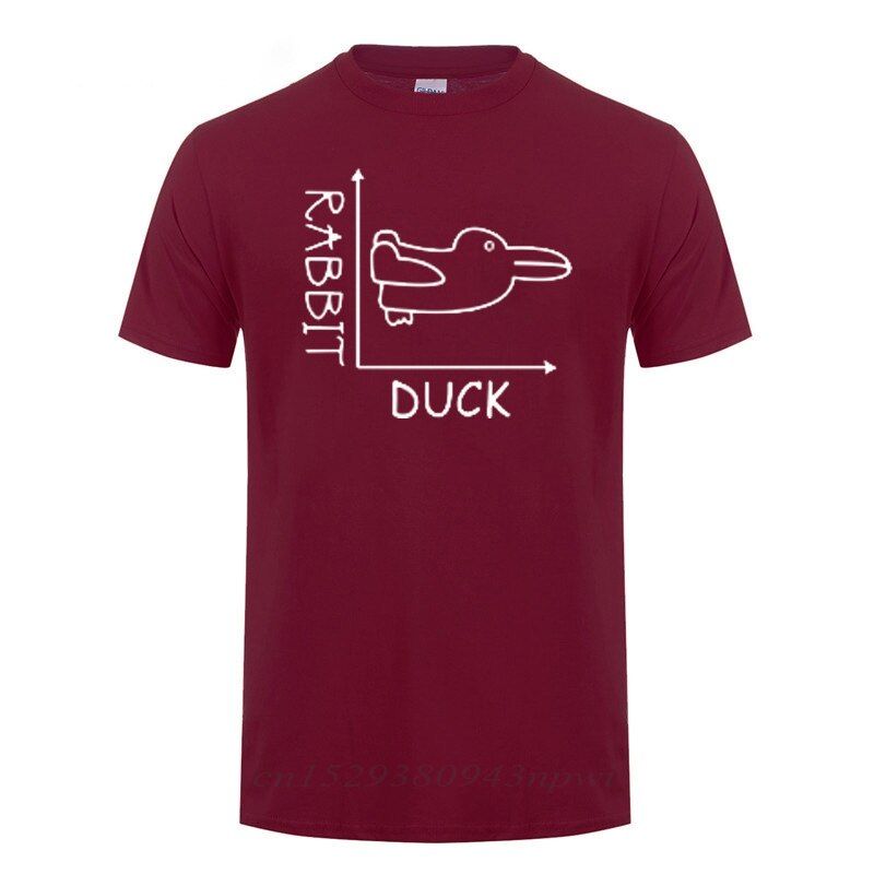 Brain Teaser Duck Rabbit Fun Math T Shirt Father's Day Present Birthday Gift For Men Him Daddy Father  T-Shirt
