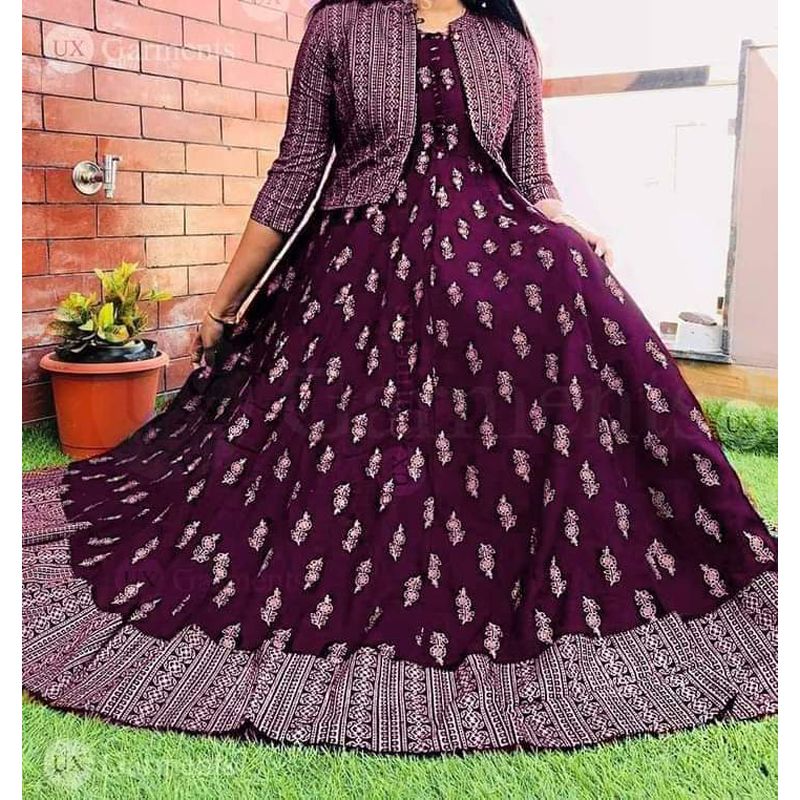 Exclusive designed Gown 1piece long kurti different koti, Gown long kurti For Stylish Women / Girls
