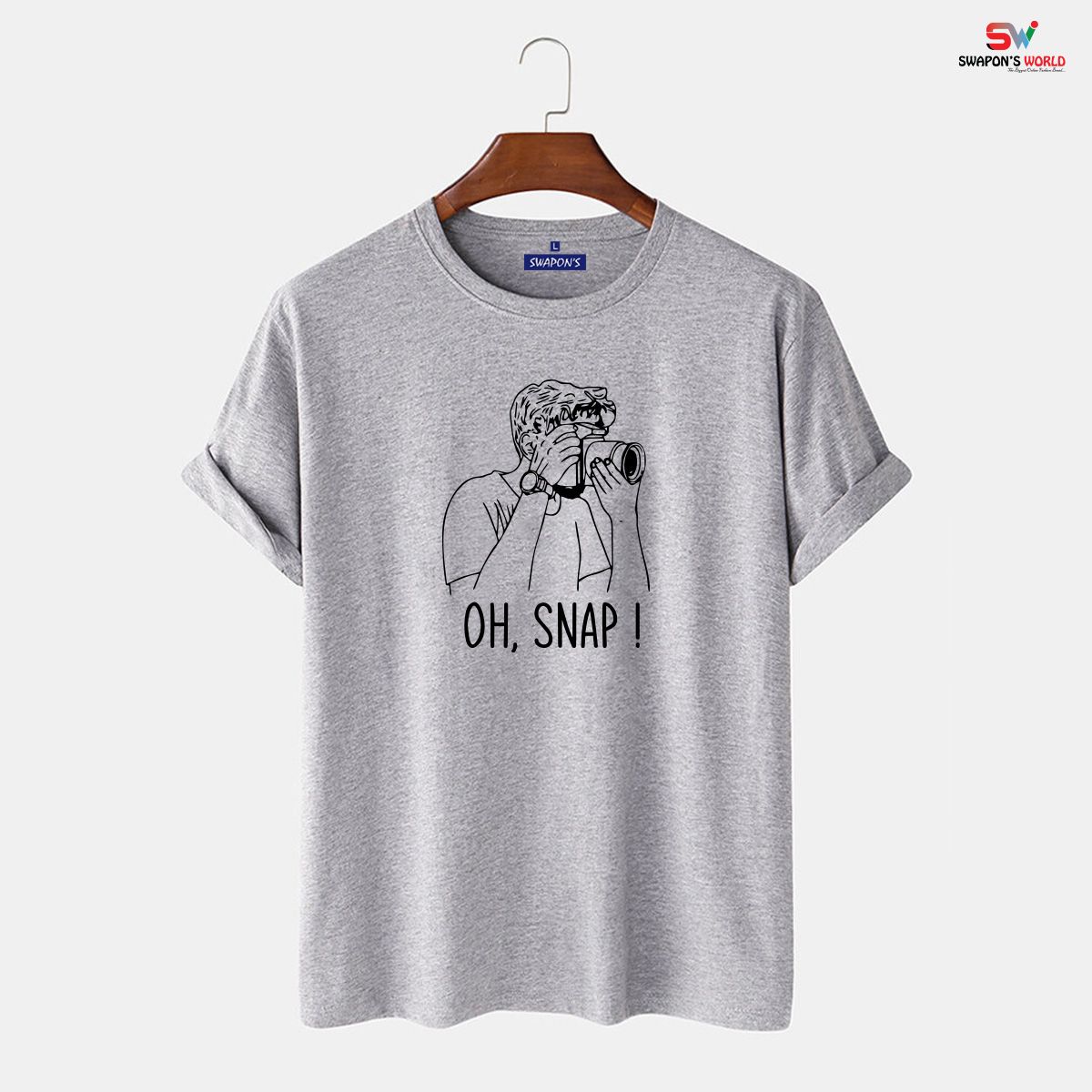 Oh Snap! Summer Cotton T-Shirts For Men - 17436T  - T Shirt For Man - T Shirt - T Shirt For Man
