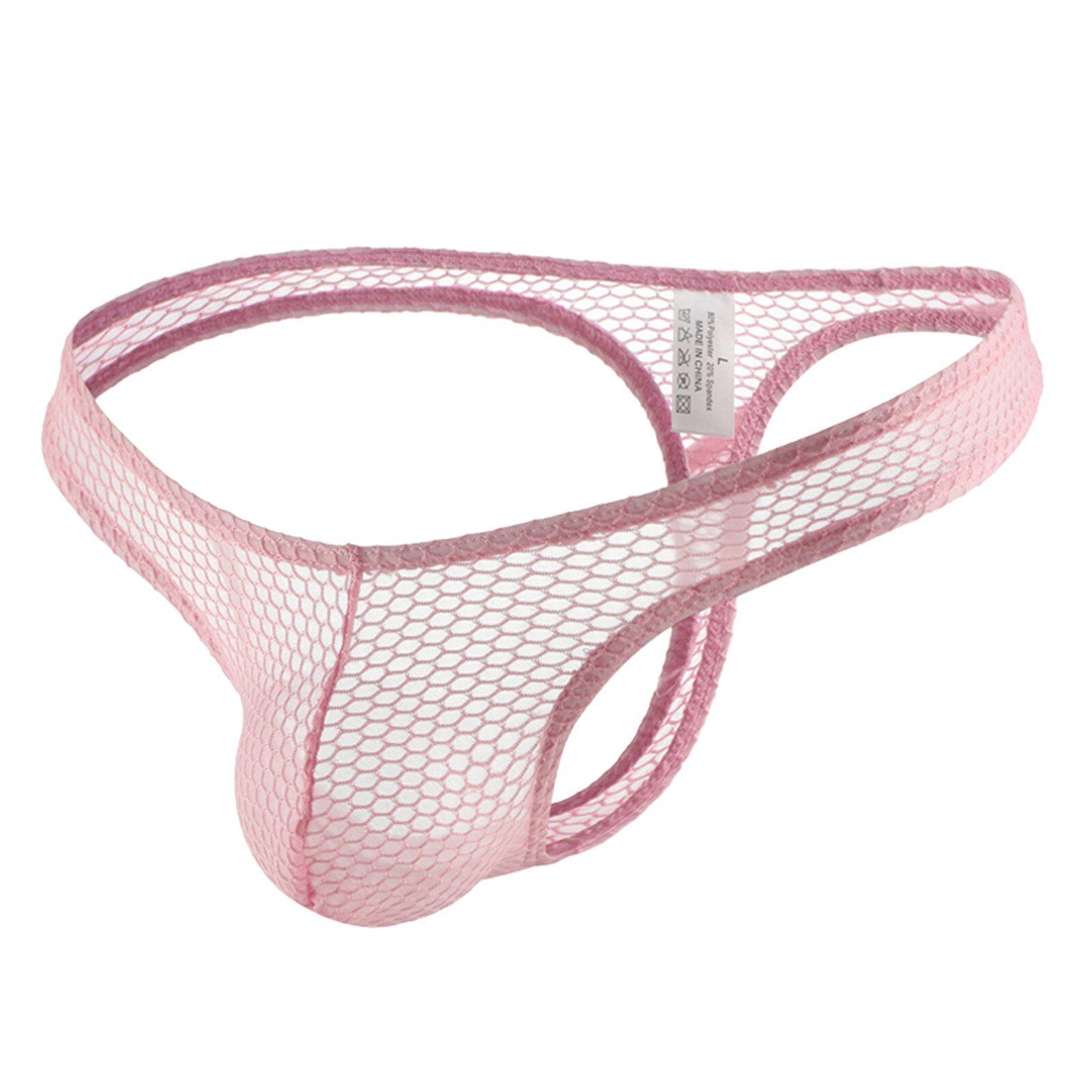 Hollow Mesh Men's Panties Fashion Gay Male Sexy Breathable Sissy Jockstrap Underpanties Erotic Thongs Sexy Lingerie